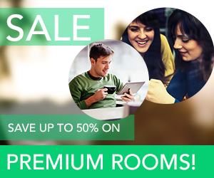 Save up to 50% on Premium Rooms