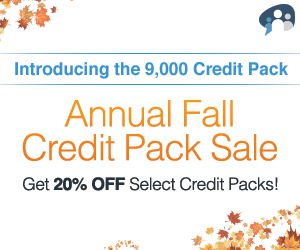 Annual Fall Credit Pack Sale